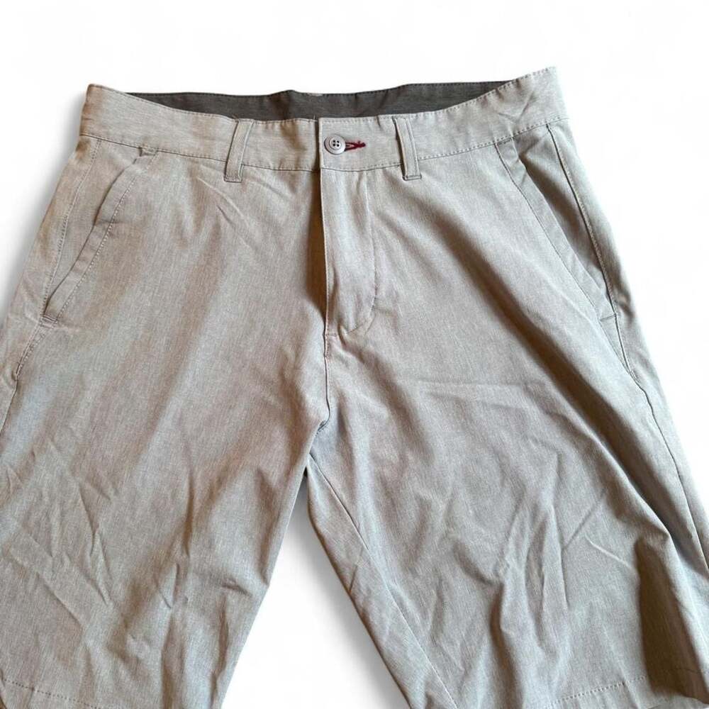 Burnside Men's Gray Performance Hybrid Shorts Size 32